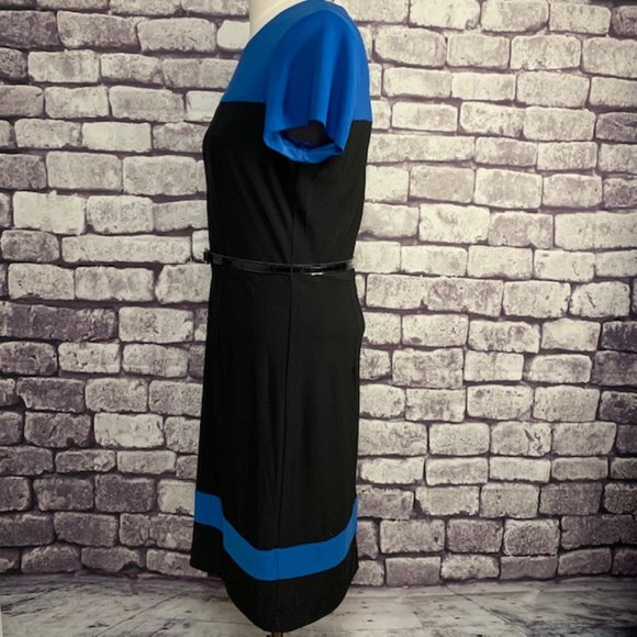 Liz Claiborne Short Sleeve Belted Dress Size M - Picture 5 of 10